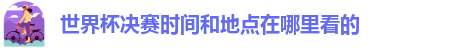 世界杯决赛时间和地点在哪里看的